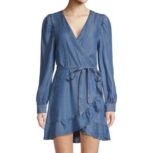 LOFT Chambray Wrap Dress